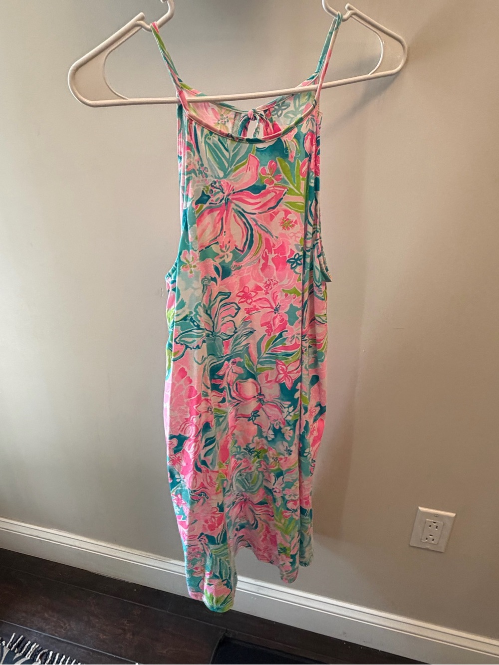 Lilly Pulitzer Floral Tank Sundress in Pink & Teal